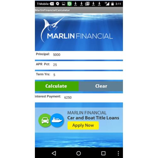 Marlin Loan Calculator for Android