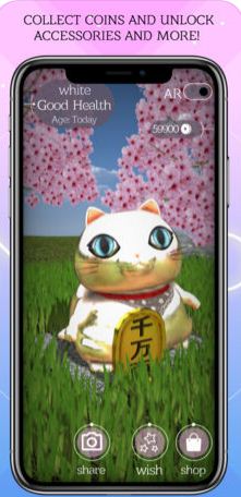 AR Maneki Neko is all about destiny telling app 