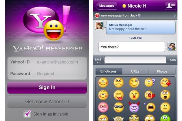 Yahoo messenger for iOS