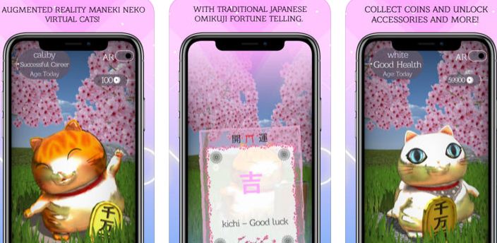 AR Maneki Neko is all about destiny telling app