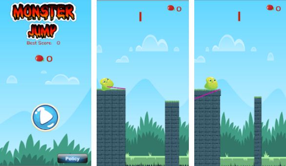 Monster Jump Rope Swing: A Tarzan Swing Game