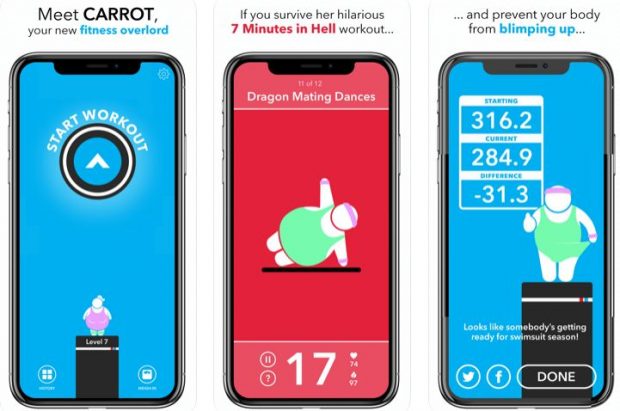 carrot fit app